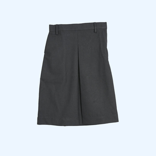 Black skirt on a light gray background